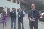 Almenland-Obmann Ernst Hofer begr��te in Arzberg
