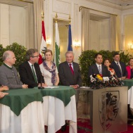 Die Präsentation der neuen Landesregierung. Foto (C) steiermark.at, Leiß