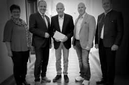 Franz Nussmayer bei der Feier zu seinem 85. Geburtstag im Rathaus